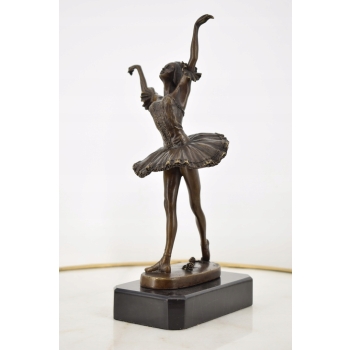 Zmysłowa Tancerka - Baletnica - Kobieta z Brązu - Figura Brąz - Prezent