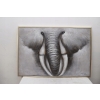 WIELKI OBRAZ NA PŁÓTNIE- SŁOŃ ELEPHANT vintage