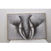 WIELKI OBRAZ NA PŁÓTNIE- SŁOŃ ELEPHANT vintage