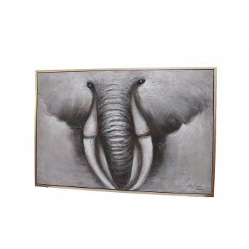 WIELKI OBRAZ NA PŁÓTNIE- SŁOŃ ELEPHANT vintage
