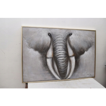 WIELKI OBRAZ NA PŁÓTNIE- SŁOŃ ELEPHANT vintage