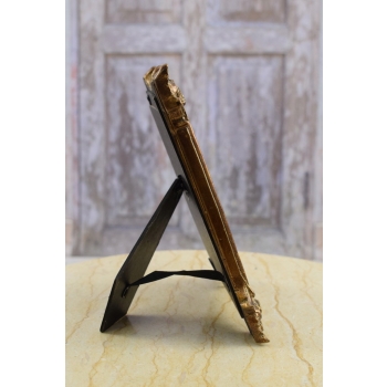 Złota Ramka na Zdjęcia Art Deco - Obraz Kryształki - Prezent Ślub