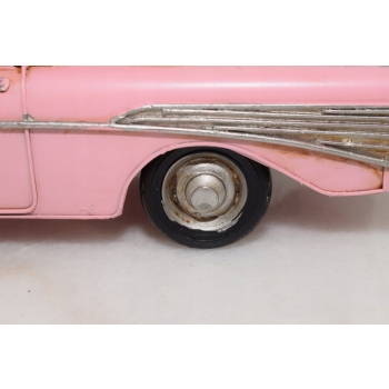 Metalowy Model Samochód - Różowe Auto Retro - Mercedes - Vintage