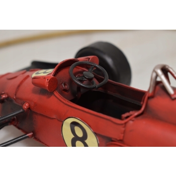 Metalowy Model Kolekcjonerski - Bolid Formula 1 Czerwona Wyścigówka Prezent