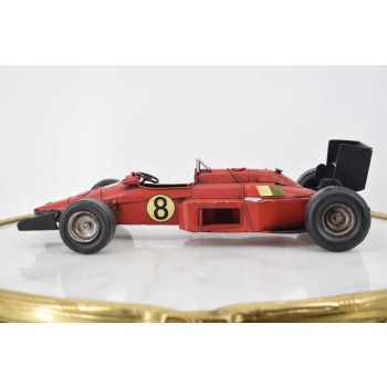 Metalowy Model Kolekcjonerski - Bolid Formula 1 Czerwona Wyścigówka Prezent