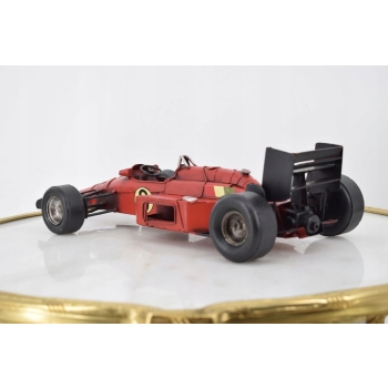 Metalowy Model Kolekcjonerski - Bolid Formula 1 Czerwona Wyścigówka Prezent
