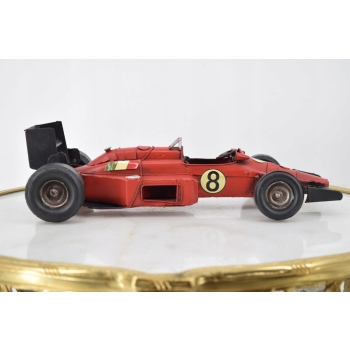 Metalowy Model Kolekcjonerski - Bolid Formula 1 Czerwona Wyścigówka Prezent
