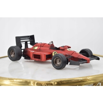 Metalowy Model Kolekcjonerski - Bolid Formula 1 Czerwona Wyścigówka Prezent