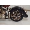 Metalowy Czarno-Czerwony Motor - Motocykl Model Kolekcjonerski - Vintage