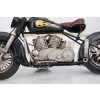 Metalowy Czarno-Czerwony Motor - Motocykl Model Kolekcjonerski - Vintage