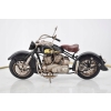 Metalowy Czarno-Czerwony Motor - Motocykl Model Kolekcjonerski - Vintage