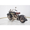 Metalowy Czarno-Czerwony Motor - Motocykl Model Kolekcjonerski - Vintage