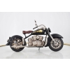 Metalowy Czarno-Czerwony Motor - Motocykl Model Kolekcjonerski - Vintage