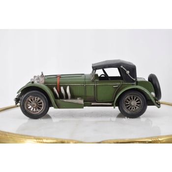 Metalowy Model Samochód - Zielone Auto - Kolekcja Vintage
