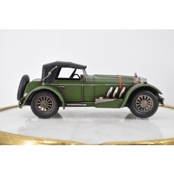 Metalowy Model Samochód - Zielone Auto - Kolekcja Vintage