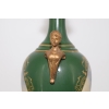 Porcelanowy Wazon - Amfora Waza - Zielona - Porcelana Ręcznie Malowana