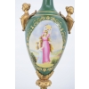 Porcelanowy Wazon - Amfora Waza - Zielona - Porcelana Ręcznie Malowana