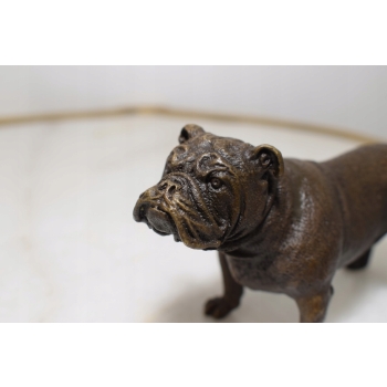 Bulldog Francuski - Pies Piesek - Figura Rzeźba z Brązu - Dekoracja Prezent