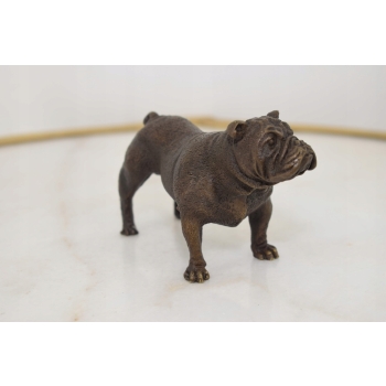 Bulldog Francuski - Pies Piesek - Figura Rzeźba z Brązu - Dekoracja Prezent