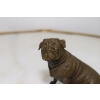 Bulldog Francuski - Pies Piesek - Figura Rzeźba z Brązu - Dekoracja Prezent