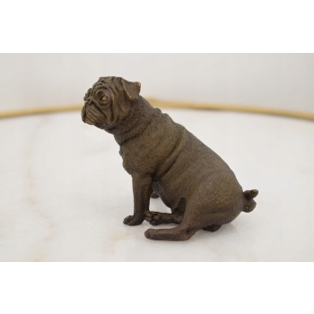 Bulldog Francuski - Pies Piesek - Figura Rzeźba z Brązu - Dekoracja Prezent