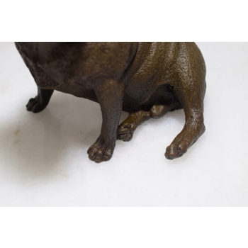 Bulldog Francuski - Pies Piesek - Figura Rzeźba z Brązu - Dekoracja Prezent