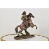 Apacz Na Koniu - Indianin - Indiańska Figura - Rzeźba Statuetka - Ozdoba