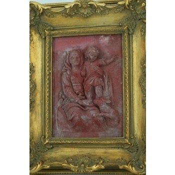 Obraz Alabaster - Matka Z Dzieckiem - Kobieta - Obraz Złota Rama - Ozdoba