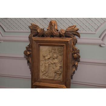 Obraz Alabaster - Anioły - Biblia - Złota Rama - 81 x 21