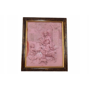 Obraz Alabaster - Piękna Rama - Mitologia - Dzieci z Matka - Ozdoba