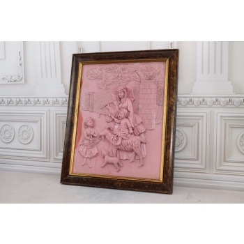 Obraz Alabaster - Piękna Rama - Mitologia - Dzieci z Matka - Ozdoba