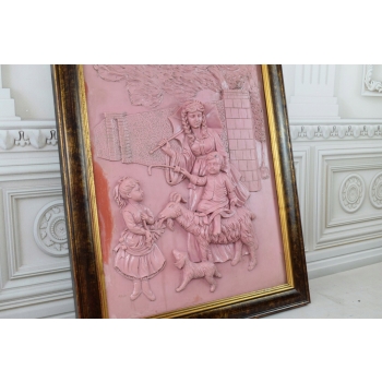 Obraz Alabaster - Piękna Rama - Mitologia - Dzieci z Matka - Ozdoba