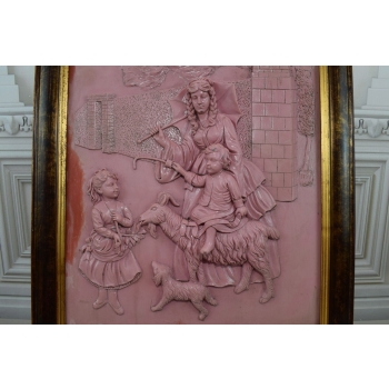 Obraz Alabaster - Piękna Rama - Mitologia - Dzieci z Matka - Ozdoba