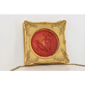 Obraz Alabaster Kobieta z Dziećmi - Mitologia Anioły - Obrazek Płaskorzeźba