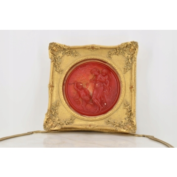 Obraz Alabaster Kobieta z Dziećmi - Mitologia Anioły - Obrazek Płaskorzeźba