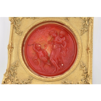Obraz Alabaster Kobieta z Dziećmi - Mitologia Anioły - Obrazek Płaskorzeźba