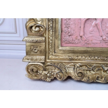 Obraz Alabaster - Złota Rama - Wojsko na Koniach - Żołnierze Wojna - Wieś