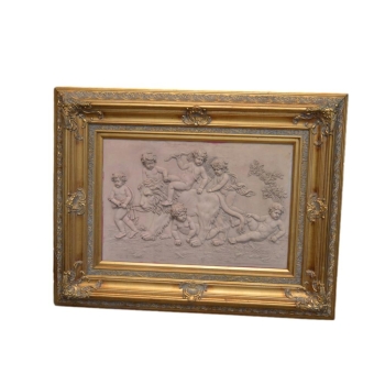 WIELKI OBRAZ ALABASTER - DZIECI NA LWIE 138CM