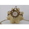 Patera Porcelanowy Koszyk Kremowy - Porcelana + Brąz - Sygnowany Żardiniera