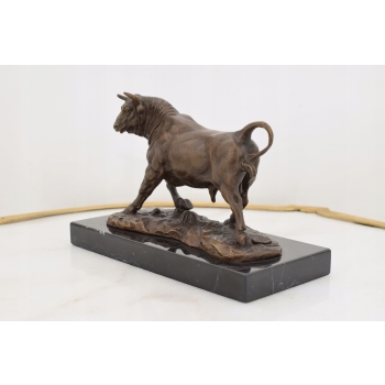 Byk Taurus Symbol Siły Hossa Giełda - Figura z Brązu Rzeźba