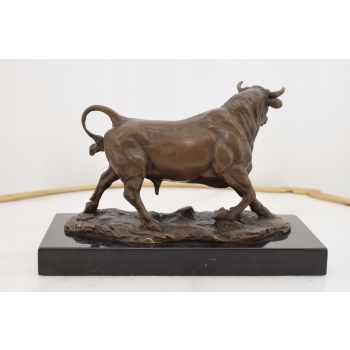 Byk Taurus Symbol Siły Hossa Giełda - Figura z Brązu Rzeźba