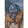 Wojciech Kossak - Piłsudski na Koniu Kasztance - Obraz Olejny na Płótnie