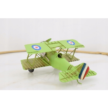 Zabytkowy Model Samolot Wojskowy - Zielony - Kolekcjonerski Pilot Prezent