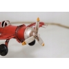Stary Model Samolotu Wojskowego - Samolot Retro Czerwony - Pilot Prezent
