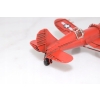 Stary Model Samolotu Wojskowego - Samolot Retro Czerwony - Pilot Prezent