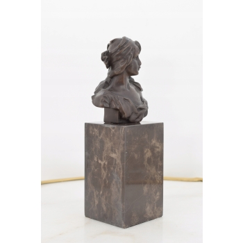 Dama Kameliowa - Popiersie Kobiety z Brązu - Figura Rzeźba Kobieta - Ozdoba
