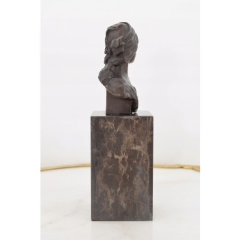 Dama Kameliowa - Popiersie Kobiety z Brązu - Figura Rzeźba Kobieta - Ozdoba