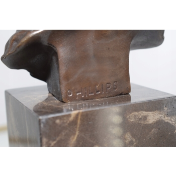 Dama Kameliowa - Popiersie Kobiety z Brązu - Figura Rzeźba Kobieta - Ozdoba