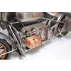 Zabytkowy Metalowy Motocykl Wojskowy - Model Motor z Karabinem - Vintage