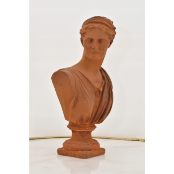 Figura Żeliwo - Popiersie Kobiety - Bogini Artemida - Rzeźba - Dekoracja